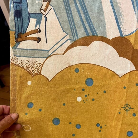 Vintage 1977 Star Wars "A New Hope" Sheet Fabric Twin Size Sears - Picture 9 of 9